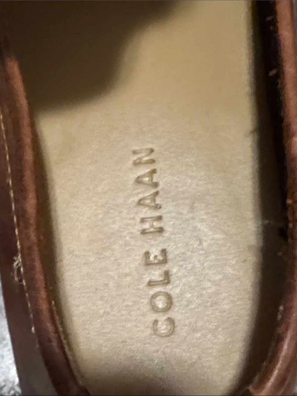 Cole Haan Men's Tan Leather Slip-On Loafers